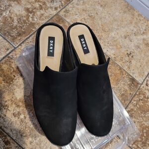 DKNY Womens Times Suede Leather Platform Mules Womens 9
